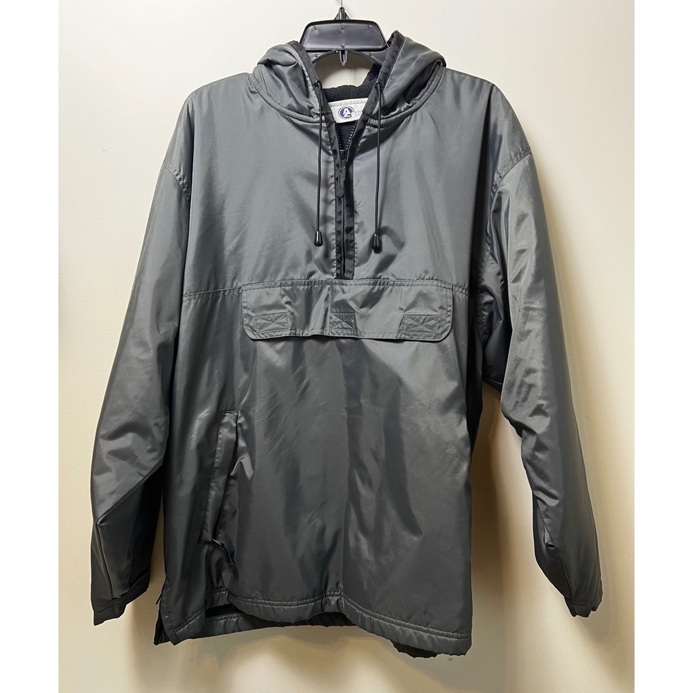 Arizona Jean Company Gray‎ Pullover Hooded Anorak Jacket Men's
